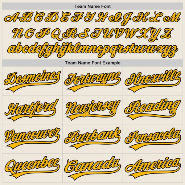 Custom Cream Gold-Black Authentic Baseball Jersey