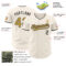 Custom Cream Old Gold-Black Authentic Baseball Jersey