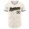 Custom Cream Olive-Black Authentic Baseball Jersey