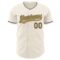 Custom Cream Steel Gray-Old Gold Authentic Baseball Jersey