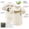 Custom Cream Steel Gray-Old Gold Authentic Baseball Jersey