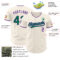 Custom Cream Kelly Green-Purple Authentic Baseball Jersey