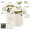 Custom Cream Kelly Green-Orange Authentic Baseball Jersey