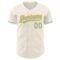 Custom Cream Light Blue-Yellow Authentic Baseball Jersey