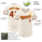 Custom Cream Crimson-Gold Authentic Baseball Jersey