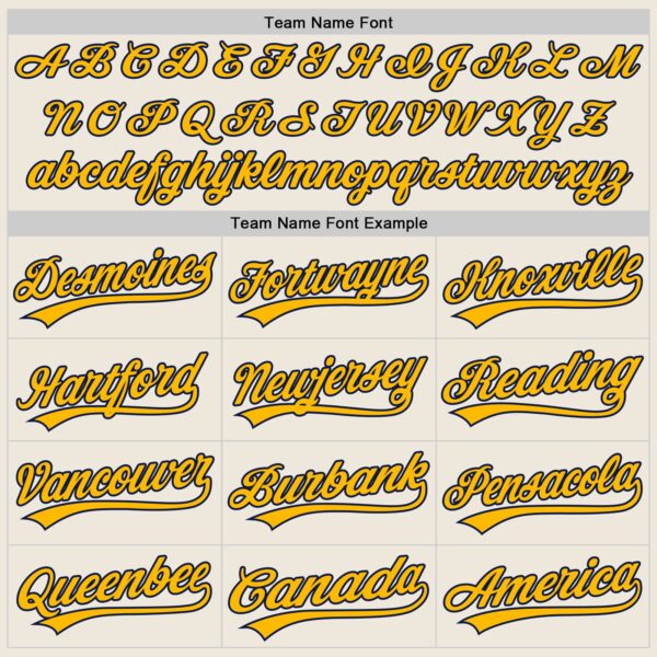 Custom Cream Gold-Navy Authentic Baseball Jersey