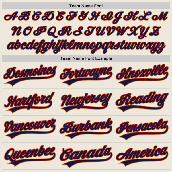 Custom Cream Navy Red-Old Gold Authentic Baseball Jersey