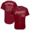 Custom Crimson Crimson-Cream Authentic Baseball Jersey