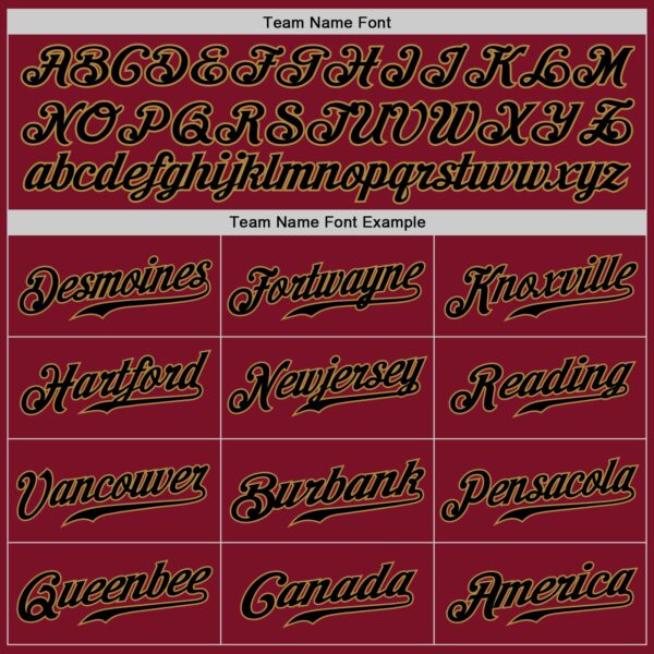 Custom Crimson Black-Old Gold Authentic Baseball Jersey