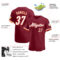 Custom Crimson White-Orange Authentic Baseball Jersey