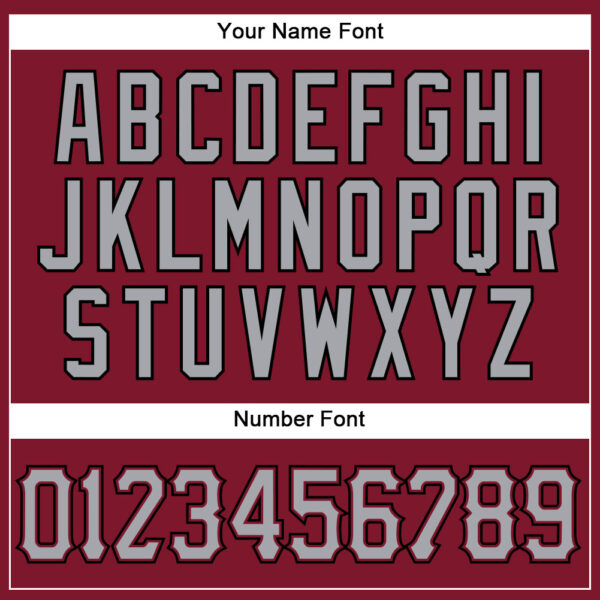 Custom Crimson Gray-Black Authentic Sleeveless Baseball Jersey