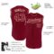 Custom Crimson Crimson-Cream Authentic Sleeveless Baseball Jersey