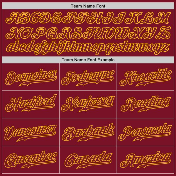 Custom Crimson Crimson-Gold Authentic Baseball Jersey