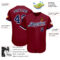 Custom Crimson Navy-White Authentic Baseball Jersey