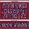 Custom Crimson Navy-White Authentic Baseball Jersey