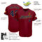 Custom Crimson Navy-Old Gold Authentic Baseball Jersey