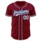 Custom Crimson White-Royal Authentic Baseball Jersey