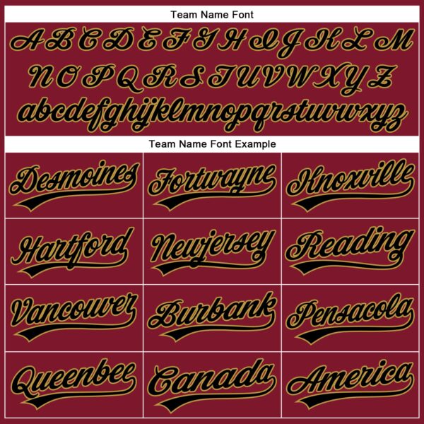 Custom Crimson Black Pinstripe Old Gold Authentic Baseball Jersey
