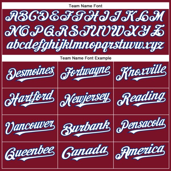 Custom Crimson White-Royal Authentic Baseball Jersey