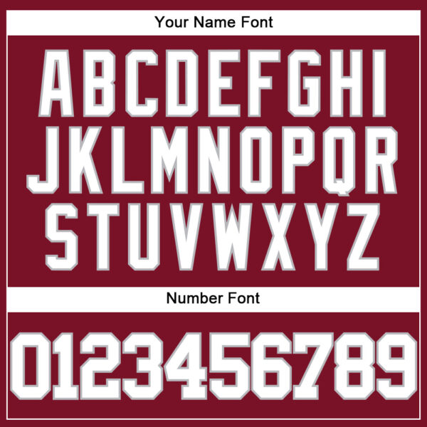 Custom Crimson White-Gray Authentic Baseball Jersey