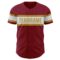 Custom Crimson White-Old Gold Authentic Baseball Jersey