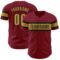 Custom Crimson Old Gold-Black Authentic Baseball Jersey