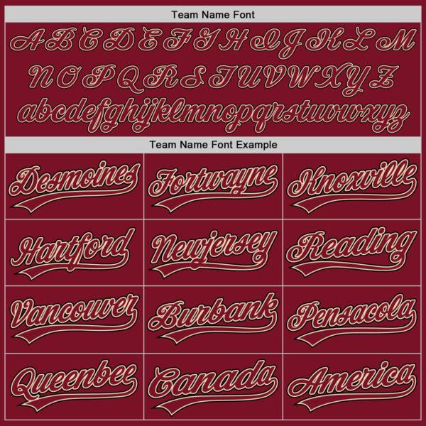 Custom Crimson Cream-Black Authentic Baseball Jersey