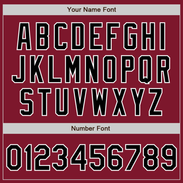 Custom Crimson Black-White Authentic Baseball Jersey