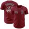 Custom Crimson Black-White Authentic Baseball Jersey