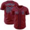 Custom Crimson Navy-White Authentic Baseball Jersey