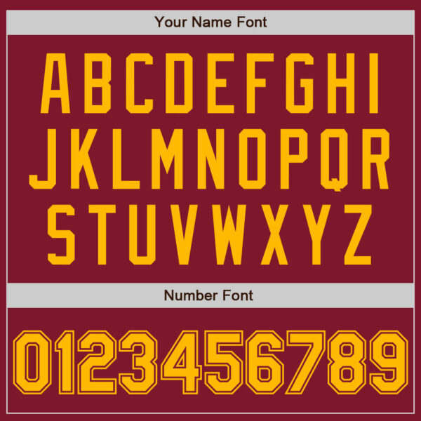 Custom Crimson Gold Authentic Baseball Jersey
