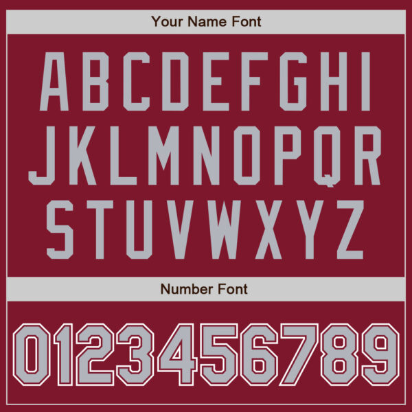 Custom Crimson Gray-White Authentic Baseball Jersey