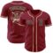 Custom Crimson Black-Cream Authentic Baseball Jersey