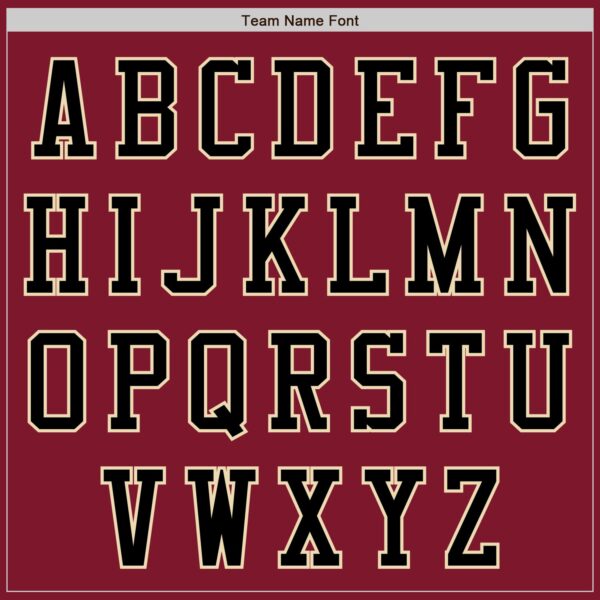 Custom Crimson Black-Cream Authentic Baseball Jersey