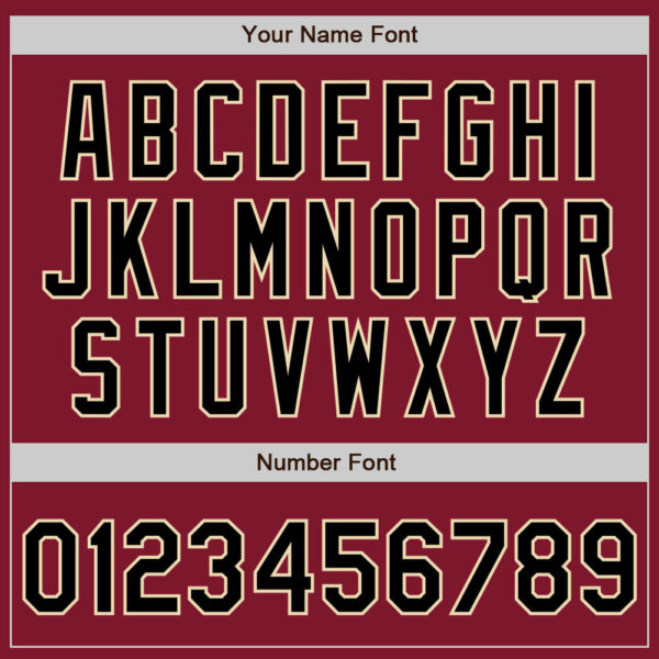Custom Crimson Black-Cream Authentic Baseball Jersey