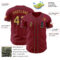 Custom Crimson Old Gold-Navy Authentic Baseball Jersey