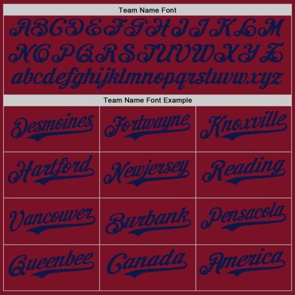 Custom Crimson Navy Authentic Baseball Jersey
