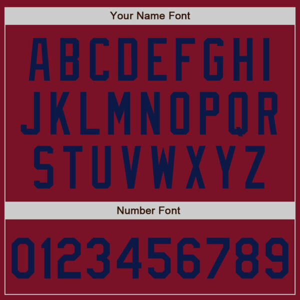 Custom Crimson Navy Authentic Baseball Jersey