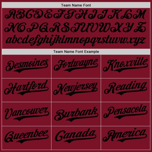 Custom Crimson Black Authentic Baseball Jersey
