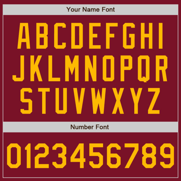 Custom Crimson Gold Authentic Baseball Jersey