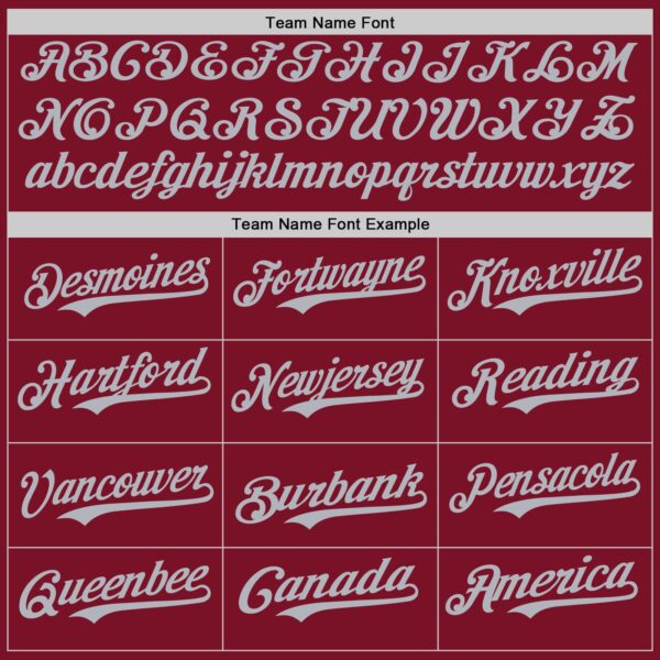 Custom Crimson Gray Authentic Baseball Jersey