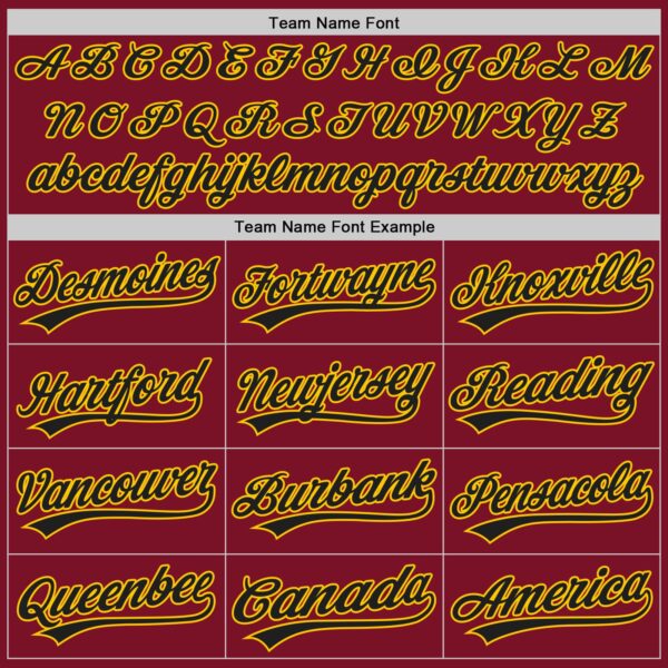 Custom Crimson Yellow Authentic Baseball Jersey