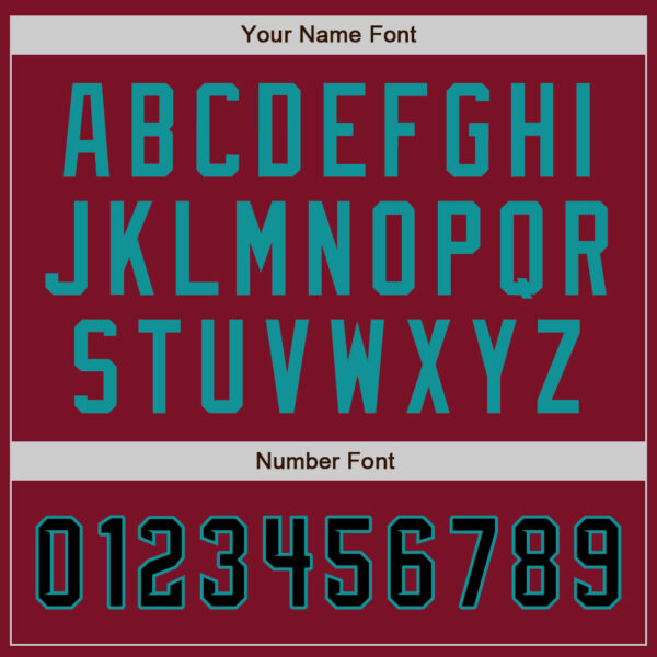 Custom Crimson Black-Teal Authentic Baseball Jersey