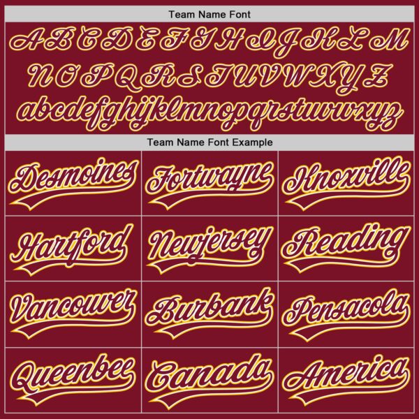 Custom Crimson White-Yellow Authentic Baseball Jersey