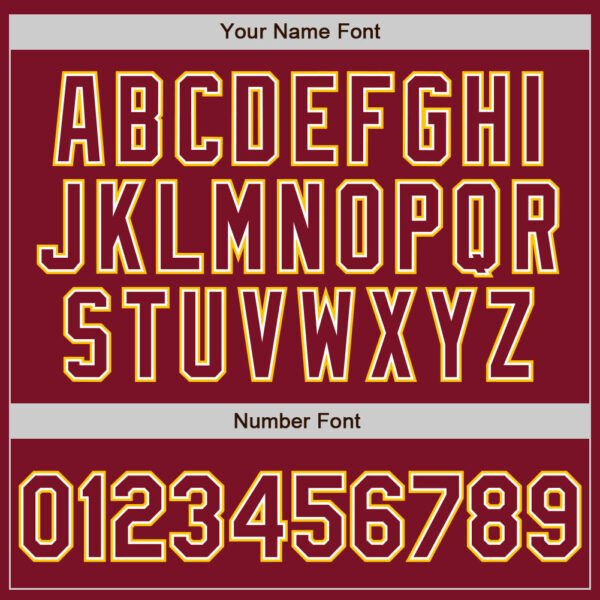 Custom Crimson White-Yellow Authentic Baseball Jersey