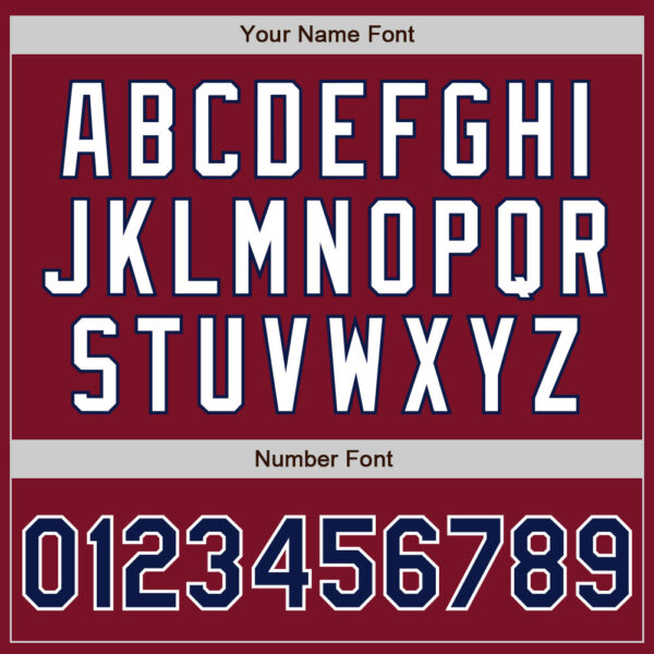 Custom Crimson Navy-White Authentic Baseball Jersey