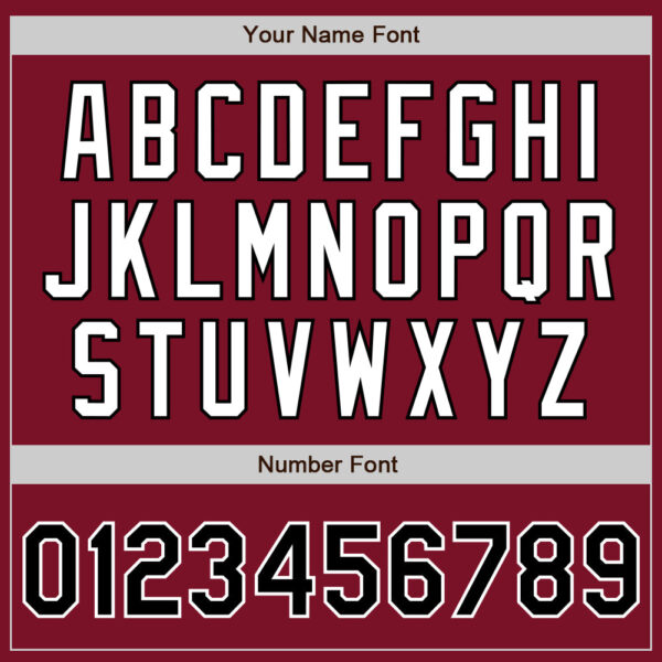 Custom Crimson Black-White Authentic Baseball Jersey