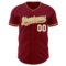 Custom Crimson Old Gold-White Authentic Baseball Jersey