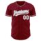 Custom Crimson White-Gray Authentic Baseball Jersey