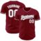Custom Crimson White-Gray Authentic Baseball Jersey